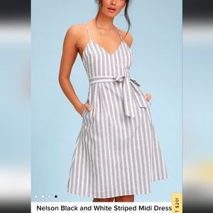 Lulu's striped midi dress